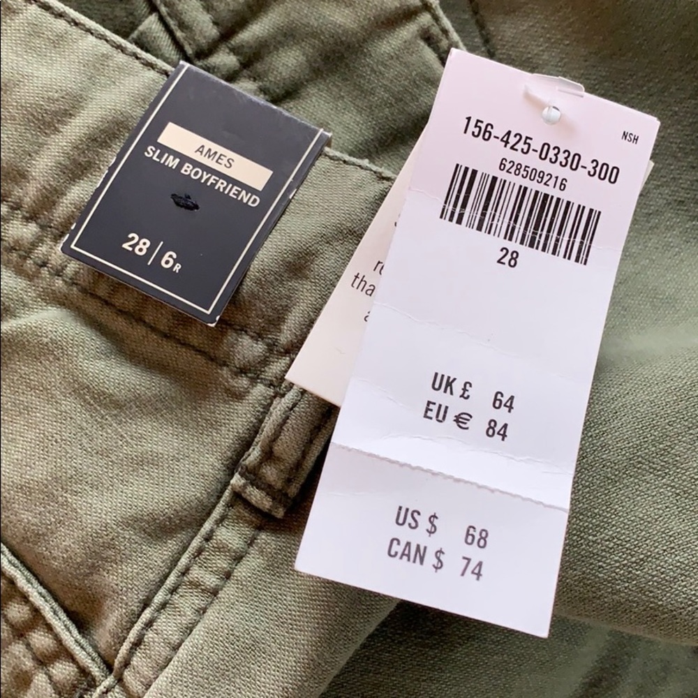 NWT Abercrombie & Fitch utility pants size 28 - Picture 3 of 5